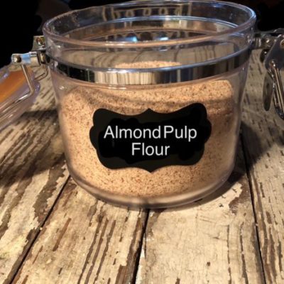 MAKING ALMOND PULP FLOUR